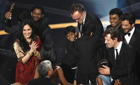 Oscar 2008 - Indick radost pi vtzstv snmku Milion z chatre