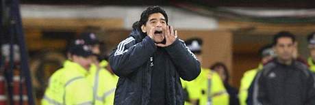 Argentinský reprezentaní trenér  Armando Diego Maradona
