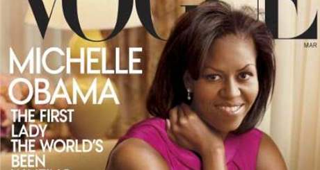Michelle Obamov na tituln stran asopisu Vogue 