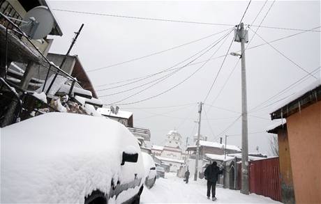 Snhov kalamita v bulharsk Sofii