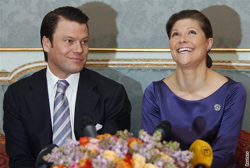 védská princezna Madeleine a její nastávající Jonas Bergström.