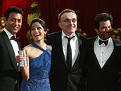 Oscar 2008 - herci z filmu Milion z chatre s reisrem Dannym Boylem (3. zprava)