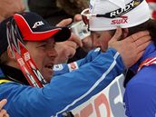 Ale� Razým v cíli sprintu