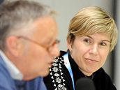 éfka píprav mistrovství svta Kateina Neumannová a prezident Mezinárodní lyaské federace Gian Franco Kasper