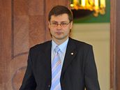 Lotyský premiér Valdis Dombrovskis