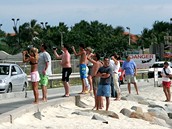 Karibik, Maho Beach na ostrov St Marteen