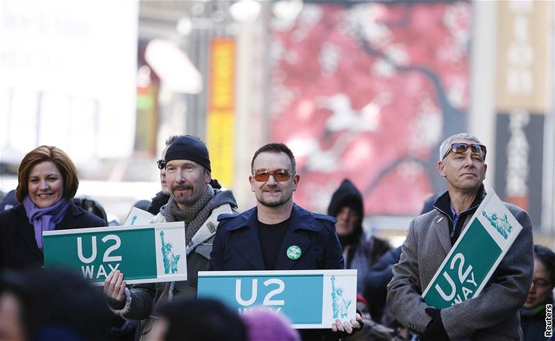 Irtí U2 v New Yorku. Starosta Bloomberg po nich doasn pojmenoval ulici na Manhattanu 