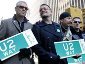 Irští U2 v New Yorku. Starosta Bloomberg po nich dočasně pojmenoval ulici na Manhattanu 