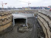 Výstavba tunelu Blanka v Praze