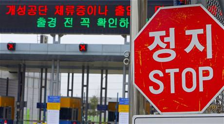 Hraniní pechod ze Severní do Jiní Koreje byl nkolik dní uzavený.