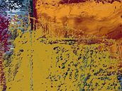 Gerhard Richter. Abstraktní obraz No 611-1, 1986, olej na plátně.