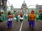 Oslavy svátku svatého Patrika v severoirském Belfastu