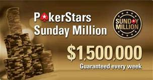 Turnaj Sunday Millions nabízí skvlé výhry