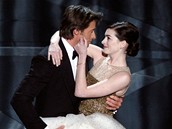 Oscar 2008 - Anne Hathawayová a Hugh Jackman