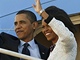 Barack Obama s manelkou Michelle ped odletem do Evropy (31. bezna 2009)