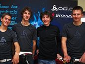 Odlo Specialized Team: Dominik Buksa, Ji�í Novák, mana�er Radim Ko�ínek, Pavel Boudný