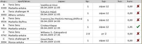 Tiket, na kter�m nevy�lo p�t z�pas� z �esti