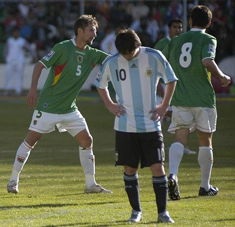 Bolívie - Argentina, zklamaný Messi