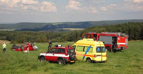 Havárie z roku 2007 u odboky na Trhomné na Plzesku