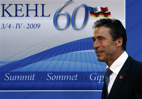 Anders Fogh Rasmussen na summitu NATO (3. dubna 2009)