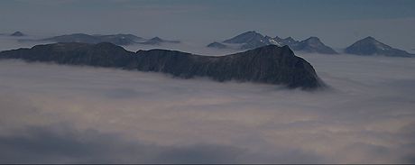 Norsko, údolí Romsdalen, túra na Trollvegen