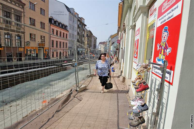Oprava Husovy a Pekaské ulice v Brn nií podnikání na nich