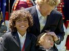 Boris Becker se syny Noahem (vlevo) a Eliasem (2003)