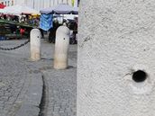 Kana Parnas na Zelném rynku v Brn se stala cílem útoku vandal