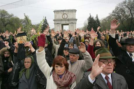 Opoziní protesty v Moldavsku (14. dubna 2009)
