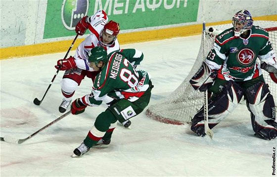 Hokejisté Kazan ve tetím finálovém souboji prohráli - ilustraní foto.