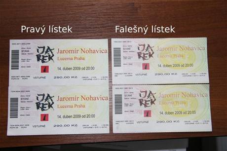 Pravé a Falené lístky na koncert Jaromíra Nohavici