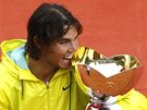 Turnaj v Monaku: Rafael Nadal s trofejí pro vítze