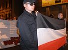 Ústím nad Labem li neonacisté. V rukou nesli napíklad i vlajku nacistické Tetí íe.