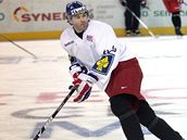 Jaromír Jágr na tréninku reprezentace