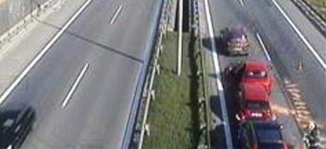 Nehoda na D1 u Brna - 22. dubna