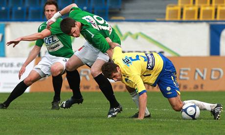 Teplice - Jablonec: Ljevakovi (vpravo) a Vukovi