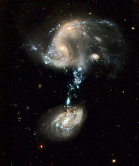 Galaktick fontna zachycen Hubbleovm teleskopem
