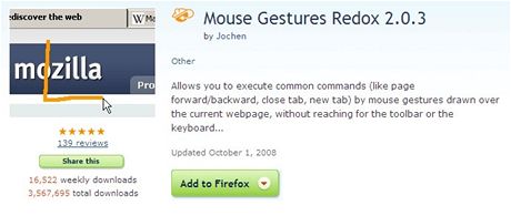 Mouse Gestures Redox