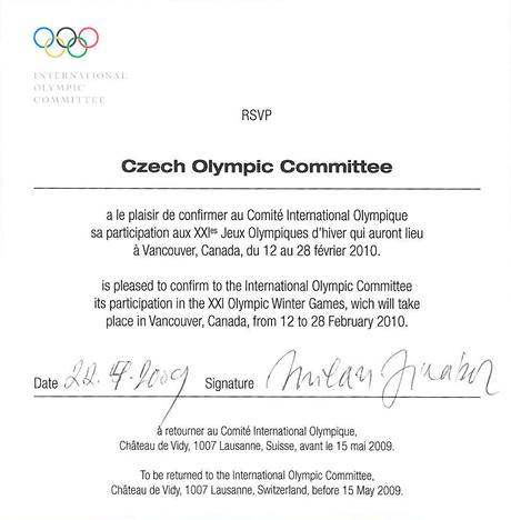 Pihláka na zimní olympijské hry ve Vancouveru