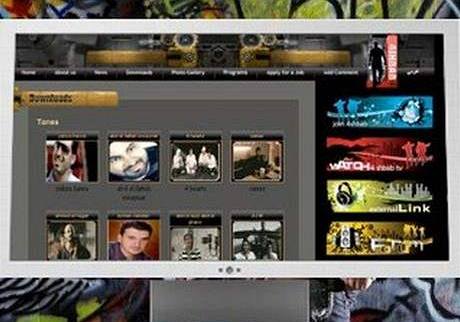 Webová stránka hudební stanice 4shbab.
