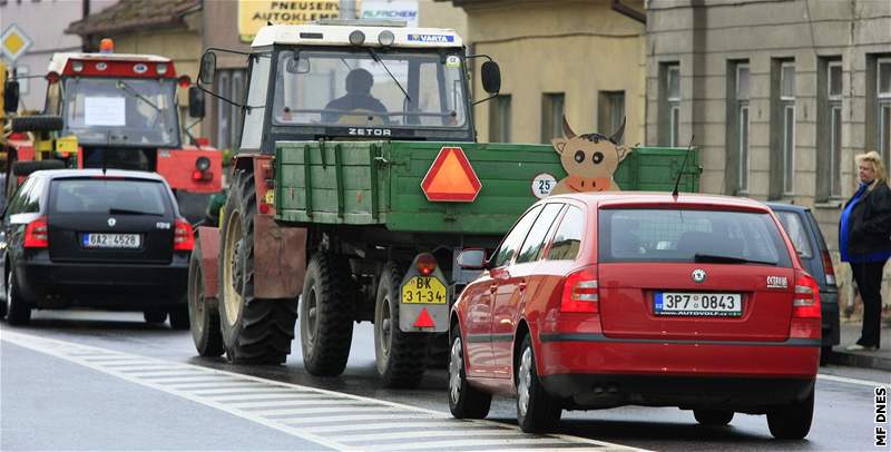 Protest zemdlc na Blanensku