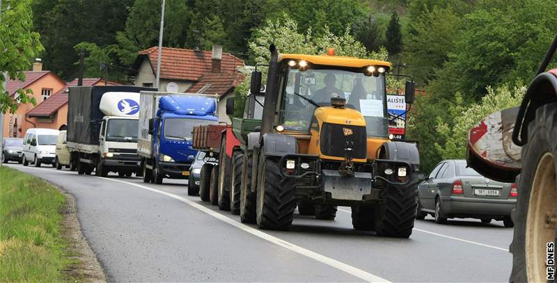 Protest zemdlc na Blanensku