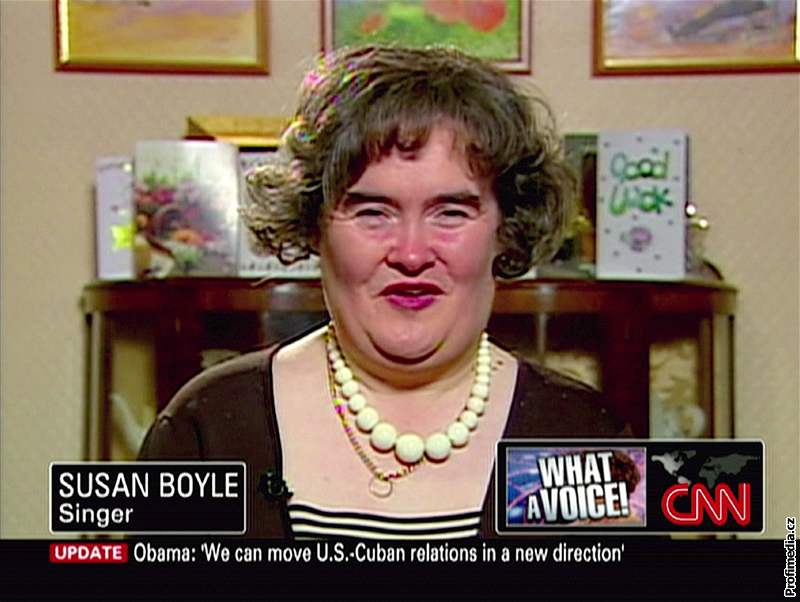 Susan Boyle prola mení promnou i bhem rozhovoru pro CNN