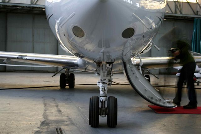 Podvozek letadla Hawker 800XP