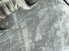 Deska Nazca v jiní Americe (leden 2001) - Obrazce na desce Nazca (spirála v...
