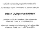 Pihláka na zimní olympijské hry ve Vancouveru