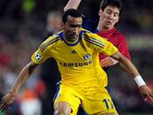 Barcelona- Chelsea, Bosingwa (vpedu) a Messi.