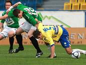Teplice - Jablonec: Ljevakovi� (vpravo) a Vukovi�
