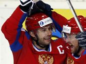 Rusko-�výcarsko: Vitalij A�ujo�ov(vpravo) a Alexej Morozov