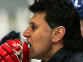 Vladimír Rika na tréninku reprezentace